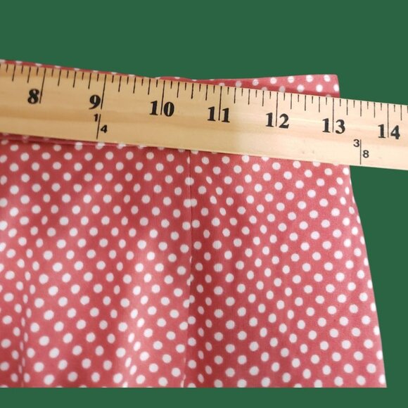 Mirumer by Asia Supreme Vtg -Style Polka Dot Shirt & Skirt Set Coral 11 - Picture 13 of 16